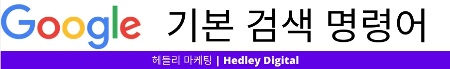Hedley Digital SEO Agency - Google Basic Search Operator